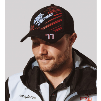 Alfa Romeo Racing баскетболна шапка с козирка Valtteri Bottas #77 official Teamline Replica F1 Team 2026