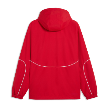 Ferrari мъжко яке с качулка Rain red F1 Team 2026