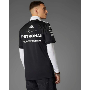Mercedes AMG Petronas мъжка тениска black official Teamline Replica F1 Team 2025