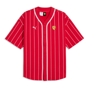 Ferrari мъжка риза baseball red retro F1 Team 2026