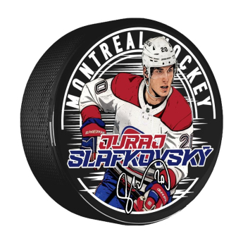 Montreal Canadiens шайба Juraj Slafkovský #20 Town Exclusive Collection