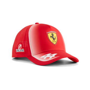 Ferrari баскетболна шапка с козирка Lewis Hamilton #44 official Teamline Replica F1 Team 2026