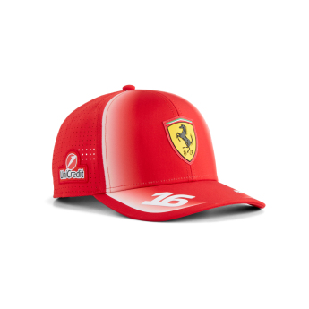 Ferrari детска бейзболна шапка с козирка Charles Leclerc #16 official Teamline Replica F1 Team 2026