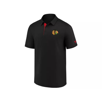 Chicago Blackhawks мъжка тениска NHL Authentic Rinkside Performance Polo black