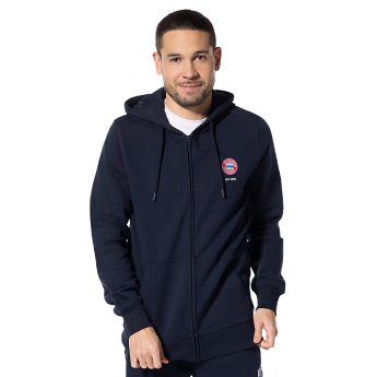 FC Bayern Munich мъжки суитшърт с качулка Hooded Zip navy