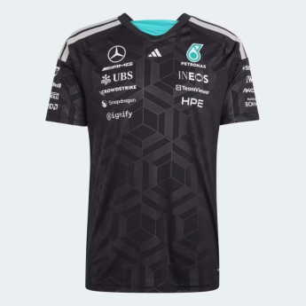 Mercedes AMG Petronas мъжка тениска black official Teamline Replica F1 Team 2026