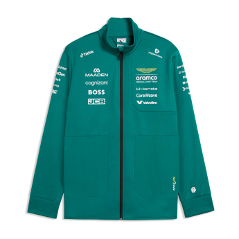 Aston Martin мъжко яке softshell green official Teamline Replica F1 Team 2026