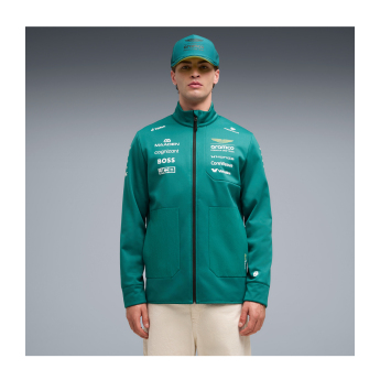 Aston Martin мъжко яке softshell green official Teamline Replica F1 Team 2026
