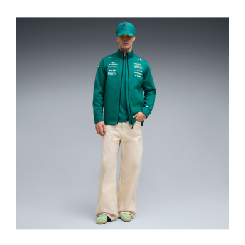 Aston Martin мъжко яке softshell green official Teamline Replica F1 Team 2026