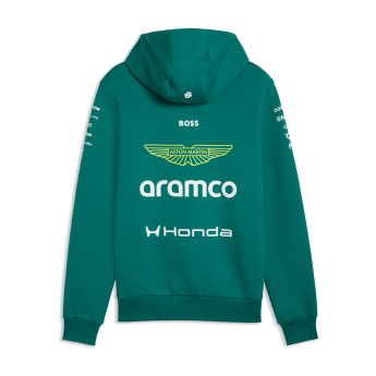 Aston Martin мъжки суитшърт с качулка green official Teamline Replica F1 Team 2026