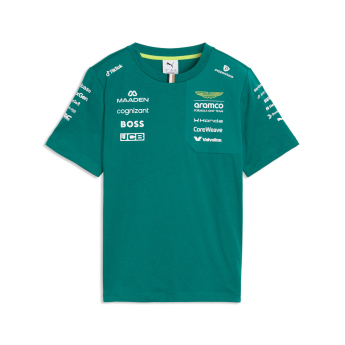 Aston Martin детска тениска green official Teamline Replica F1 Team 2026