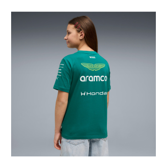 Aston Martin детска тениска green official Teamline Replica F1 Team 2026