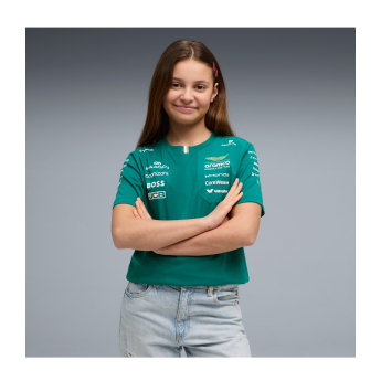 Aston Martin детска тениска green official Teamline Replica F1 Team 2026
