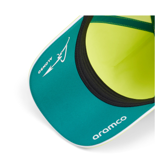Aston Martin баскетболна шапка с козирка Fernando Alonso #14 green official Teamline Replica F1 Team 2026