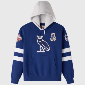 Toronto Maple Leafs мъжки суитшърт с качулка OVO blue