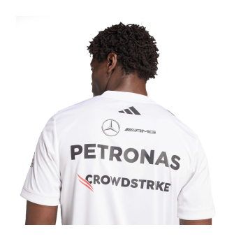 Mercedes AMG Petronas мъжка тениска white official Teamline Replica F1 Team 2025