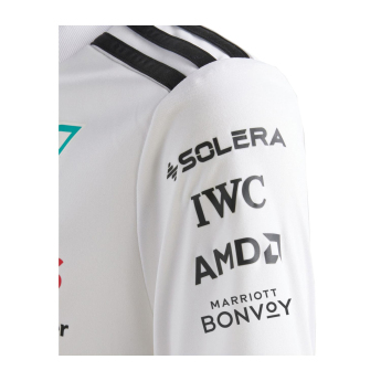 Mercedes AMG Petronas детска тениска white official Teamline Replica F1 Team 2025