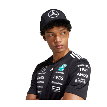 Mercedes AMG Petronas баскетболна шапка с козирка Star Trucker black F1 Team 2025