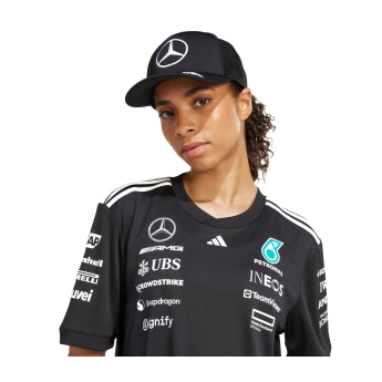 Mercedes AMG Petronas баскетболна шапка с козирка Star Trucker black F1 Team 2025