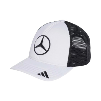Mercedes AMG Petronas баскетболна шапка с козирка Star Trucker white F1 Team 2025