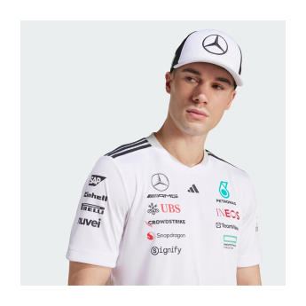 Mercedes AMG Petronas баскетболна шапка с козирка Star Trucker white F1 Team 2025