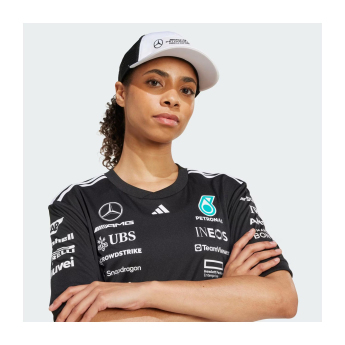 Mercedes AMG Petronas баскетболна шапка с козирка Logo Trucker white F1 Team 2025