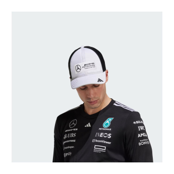 Mercedes AMG Petronas баскетболна шапка с козирка Logo Trucker white F1 Team 2025