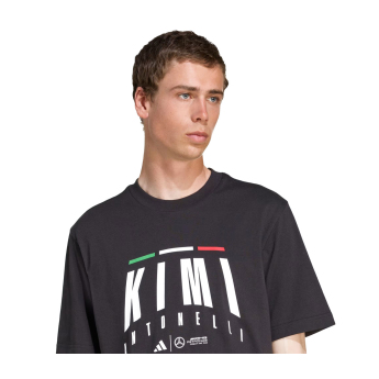 Mercedes AMG Petronas мъжка тениска Kimi Antonelli black F1 Team 2025