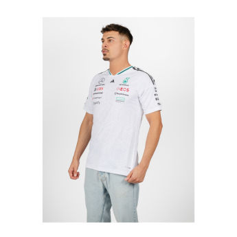 Mercedes AMG Petronas мъжка тениска white official Teamline Replica F1 Team 2026