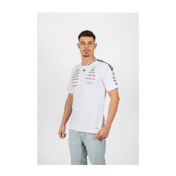 Mercedes AMG Petronas мъжка тениска white official Teamline Replica F1 Team 2026