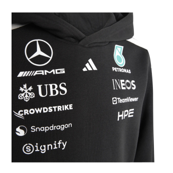 Mercedes AMG Petronas детски суитшърт с качулка black official Teamline Replica F1 Team 2026