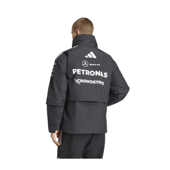 Mercedes AMG Petronas мъжко яке с качулка Rain black F1 Team 2026
