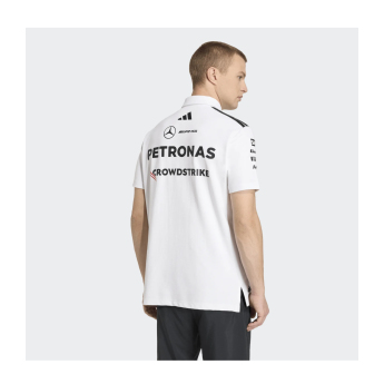Mercedes AMG Petronas мъжка поло тениска white official Teamline Replica F1 Team 2026