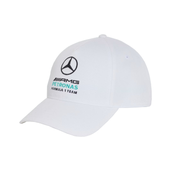 Mercedes AMG Petronas баскетболна шапка с козирка DNA white F1 Team 2026