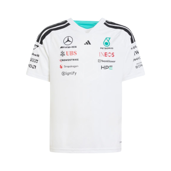 Mercedes AMG Petronas детска тениска white official Teamline Replica F1 Team 2026