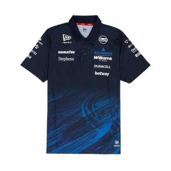 Williams Martini Racing мъжка поло тениска blue official Teamline Replica F1 Team 2026