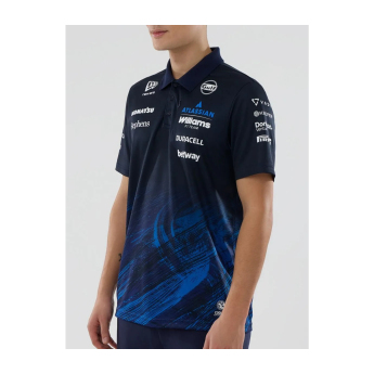 Williams Martini Racing мъжка поло тениска blue official Teamline Replica F1 Team 2026