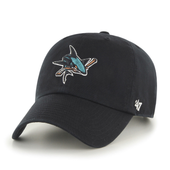 San Jose Sharks баскетболна шапка с козирка Clean Up Sajsha black