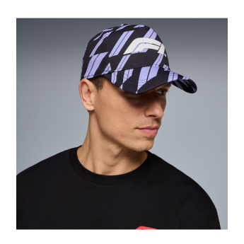 Formula 1 баскетболна шапка с козирка Track Graphic purple 2026