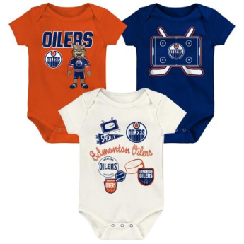 Edmonton Oilers детско боди Littlest Player 3Pk Creeper Se