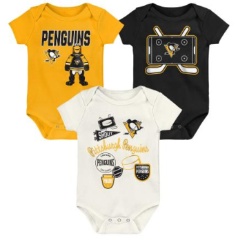 Pittsburgh Penguins детско боди Littlest Player 3Pk Creeper Se