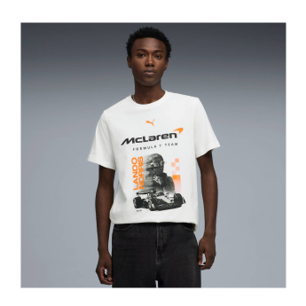 McLaren Honda мъжка тениска Lando Norris white F1 Team 2026