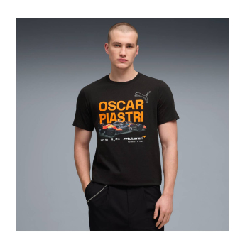 McLaren Honda мъжка тениска Oscar Piastri black F1 Team 2026
