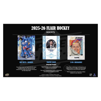 NHL кутии хокей карти NHL 2025-26 Upper Deck Flair Hockey Hobby Box