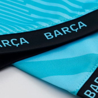 FC Barcelona детска футболна фланелка Entrenamiento turquesa