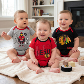 Chicago Blackhawks детско боди 3 pcs Triple Clappers Creeper