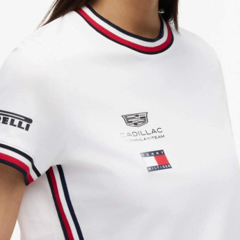 Cadillac F1 дамска тениска official Teamline Replica white F1 Team 2026