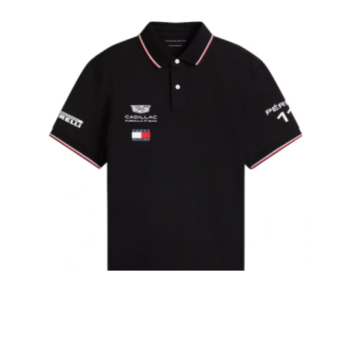 Cadillac F1 мъжка поло тениска Sergio Perez #11 official Teamline Replica black F1 Team 2026