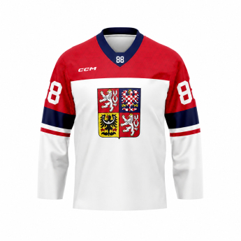 Отбори по хокей хокейна фланелка Czech republic Olymp 2026 David Pastrňák white