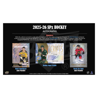 NHL кутии хокей карти NHL 2025-26 Upper Deck SPx Hockey Hobby Box
